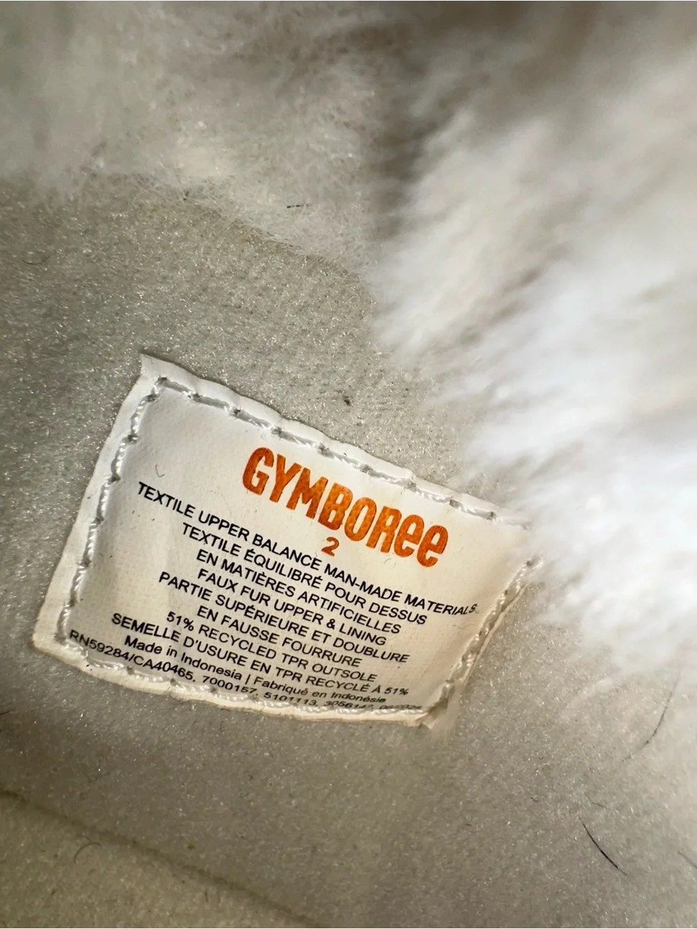 Gymboree Girls Chalet Glitter White Faux Fur Winter Boots Shoes Size 2 Satin Bow